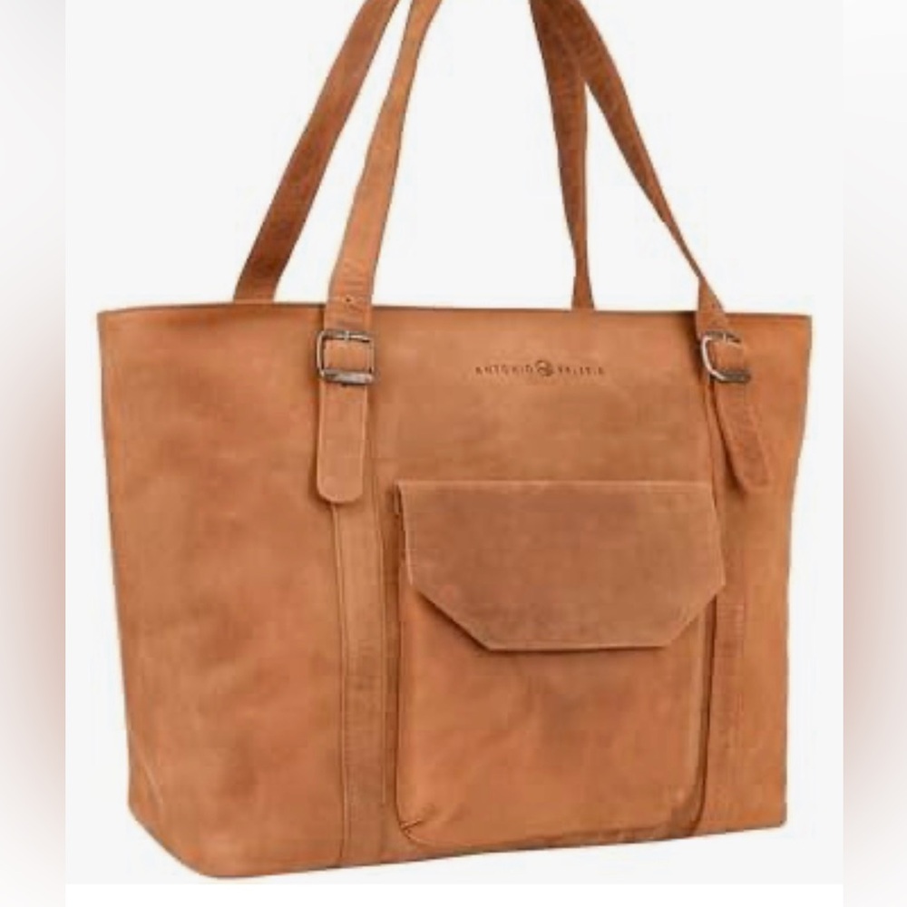 Leather Tan Tote Bag
